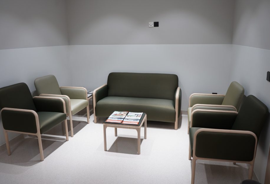 Waiting area of the Saudi German Hospital furnished with the Cameo collection